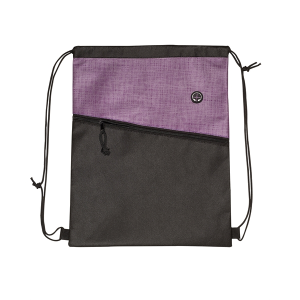 Tonal Heathered Non-Woven Drawstring Backpack